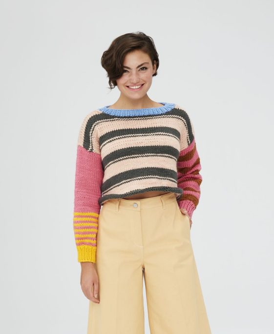 Olivie Pullover Knit Pattern - KnitCraft